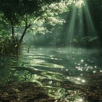 Tranquil Water Stream Harmonics - Microdynamic Recordings & Sleepy Soothing Waves & Stormy Station