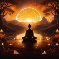 Música Suave Para Un Descanso Sereno - Luz Eterna & Universo de Meditación Tranquila & Sonidos del templo