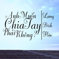 Anh Muốn Chia Tay Phải Không - Lương Bích Hữu & DJ Phơ Nguyễn
