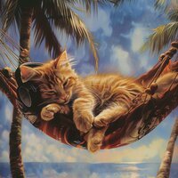 Whisker's Sleepy Serenade - Cat Music Waves & myndstream & Psalm Trees