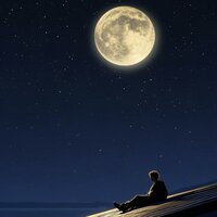 月光洒下一片银白覆盖在我头顶 - Link