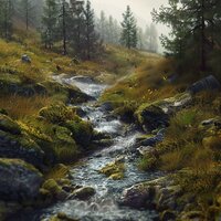 Peaceful Waterside Whisker Wash - Chindias & Healing Water Sounds & Instrumental Music Academy