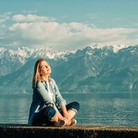 Lofi Night Mindful Calm - Anime Lofi Vibes & Sounds of Nature Noise & Wind Sounds