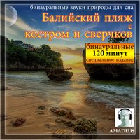 бинауральные звуки природы для сна: Балийский пляж с костром и сверчков - Amadeus