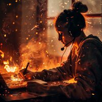 Flame's Study Rhythm - Work Playlist & Fire Creator & SIMP 88
