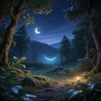 放空冥想曲(树林微风+鸟鸣声+森林白噪音+助眠) - 蓝夜漫游指南