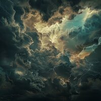 La Caricia Del Trueno Nocturno - Colección de sonidos relajantes de la naturaleza & Tormenta tranquila & Nubes cúmulos