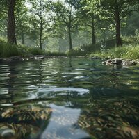 Streamside Meditation Binaural Tones - Hi Freq Samples & Meditation Music 528 Hz & Solfeggio Frequencies for Meditation