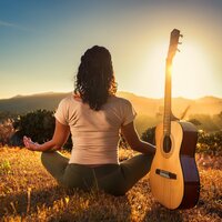 El Enfoque Sereno De La Guitarra - Musica Relajante de Guitarra Vibraciones & Meditación y Afirmaciones & Increíbles sonidos de fuego Blaze